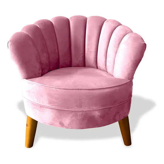Sillón Puff Moderno Vintage Salas Bar Cafetería Hotel . Rosa