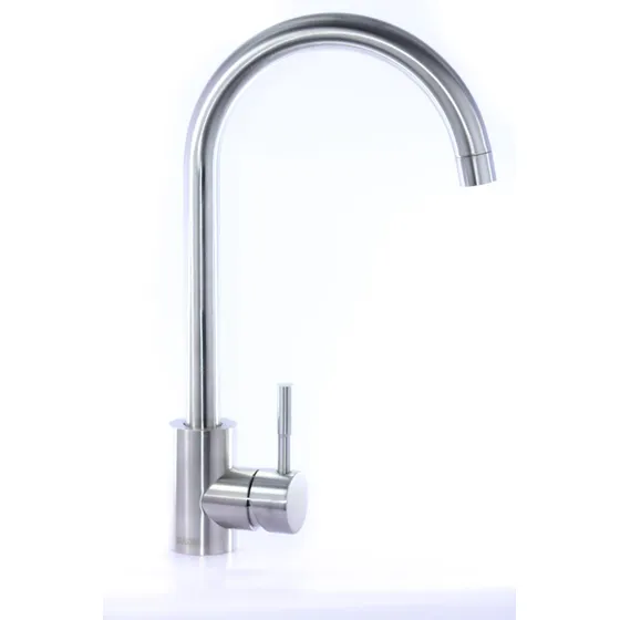 Llave Mezcladora Acero Inoxidable Cocina Fregadero C/2etapas