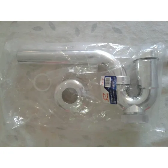 Sifón Plástico Cromado 1 1/4  Fermetal Nuevo Sif-01