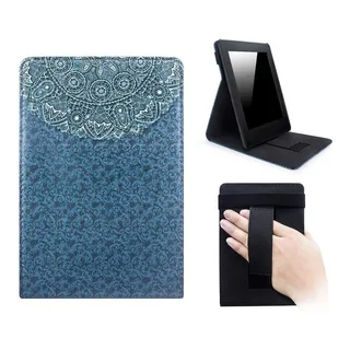 Capa Kindle Novo Paperwhite WbŸ Freedom Auto Hibernação Cor Mandala Azul Capa Kindle Novo Paperwhite WbŸ Freedom Auto Hibernação Cor Mandala Azul