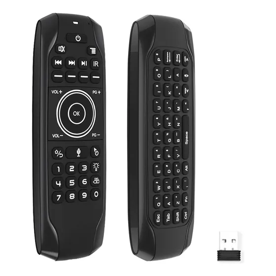 Teclado Sem Fio Air Retroiluminado De 2,4 G E Controle De Vo