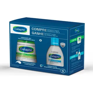 Kit Creme Hidratante 453g E Loção De Limpeza 120ml Cetaphil Kit Creme Hidratante 453g E Loção De Limpeza 120ml Cetaphil