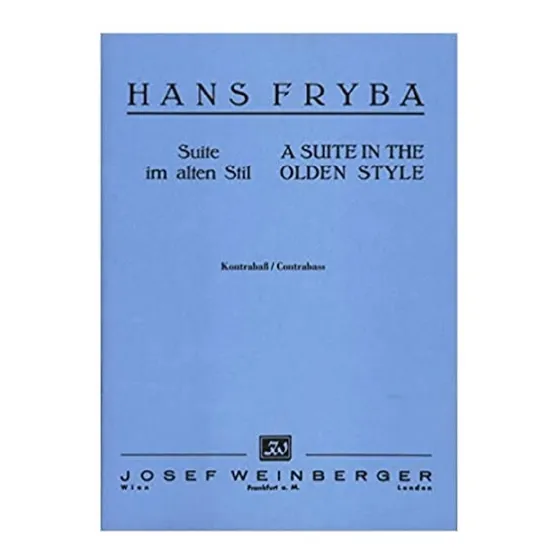 A Suite In The Olden Style For Contrabass / Suite Im Alten S