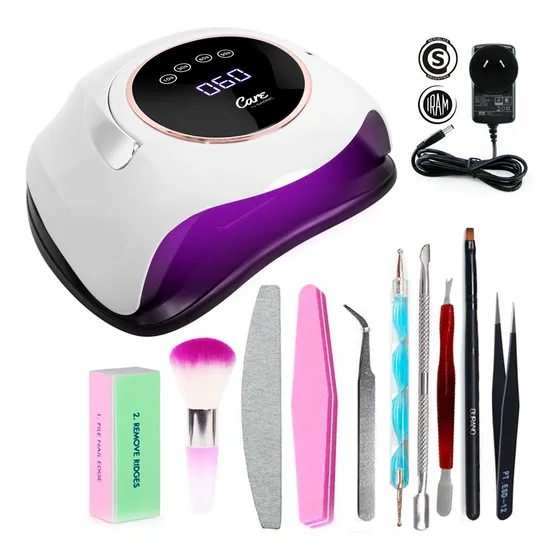 Cabina Para Uñas Gadnic Care BQST Lámpara UV Led 180W Pies Manos Secado Rápido Color Blanco 220V