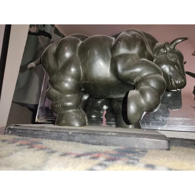 Escultura Obra De Arte Fernando Botero Toro Attrib Rev X Zea