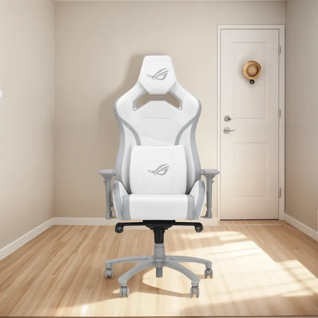 Silla Gamer Deportiva Asus Rog Chariot X Core 136kg Blanco