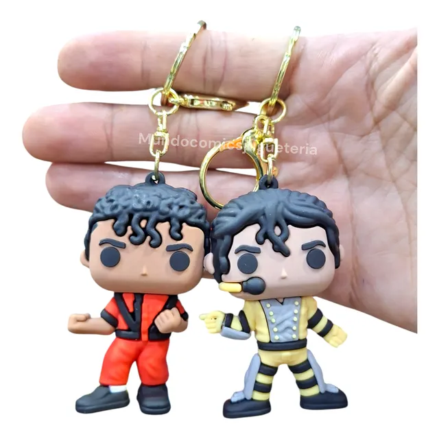 Llavero Figura De Michael Jackson Tipo Funko 7cm