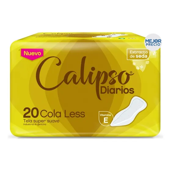 Calipso Cola Less Tela Tipo Super Suave Protector Diario X20