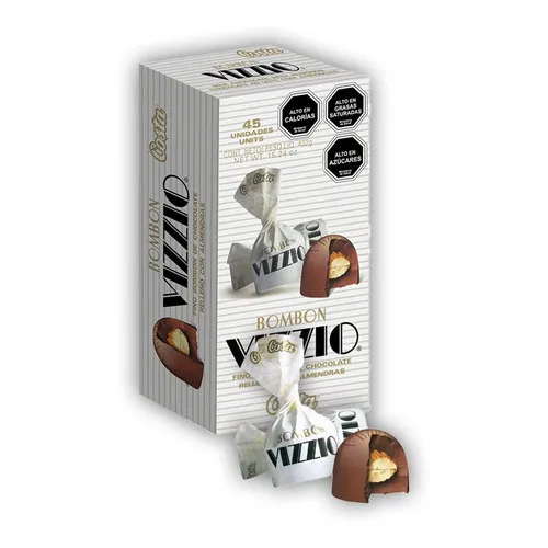 Bombones De Chocolate Vizzio 432grs ( 45 Unidades)