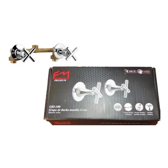 Grupo De Ducha Manilla Cross Fermetal Premium Gri-300