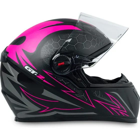 Capacete Masculino Fw3 De Moto Feminino Fechado Rosa Gt2 58