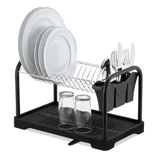 Escorredor De Louça Cromado Black Para Copos Pratos Arthi Cor Preto Escorredor De Louça Cromado Black Para Copos Pratos Arthi Cor Preto