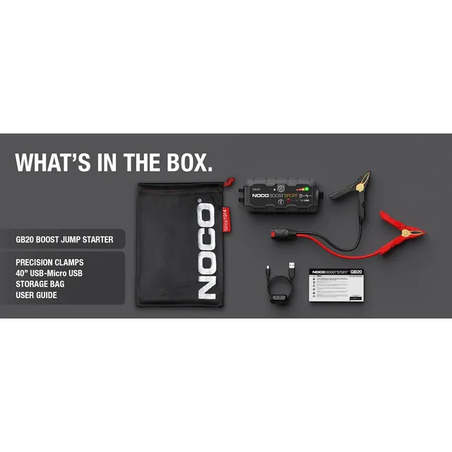 Jumper Noco 500a Para Motores A Gasolina Hasta 4.0 L Gb20