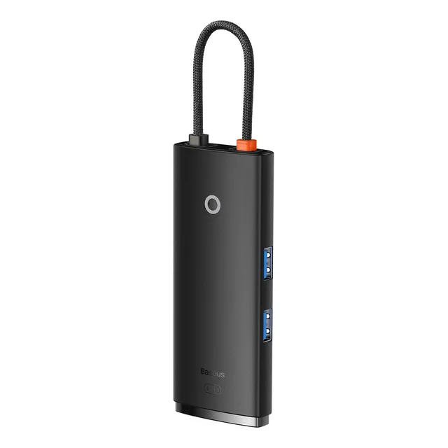 Adaptador Hub Baseus USB-C Hdmi Usb3.0 PD100w SD/TF de 6 puertos