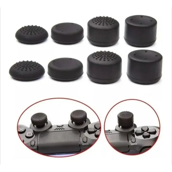 Kit 8 Protetor Extensor Grip Compativel Controle Ps4 Xbox