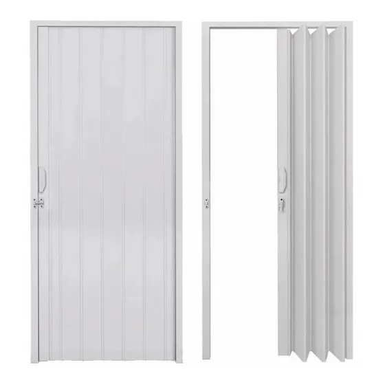 Puerta Plegable Pvc 90x210cm Color Blanco 90b