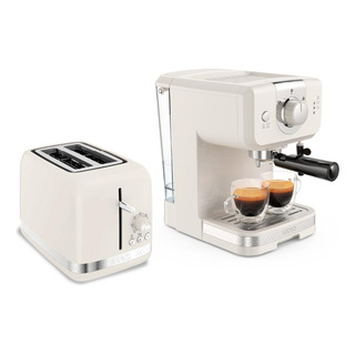 Kit Cafeteira Expresso E Torradeira Soleil Marfim Kit Cafeteira Expresso E Torradeira Soleil Marfim