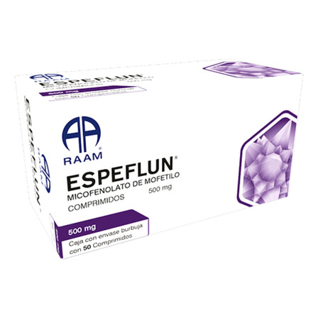 Espeflun Comprimido 500 Mg, 50 Comprimidos Espeflun Comprimido 500 Mg, 50 Comprimidos
