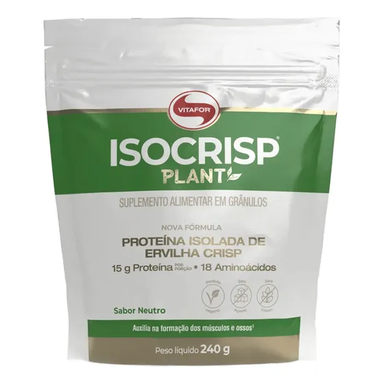 Isocrisp Plant - Isocrisp Vegan 240g Vitafor Sabor Neutro