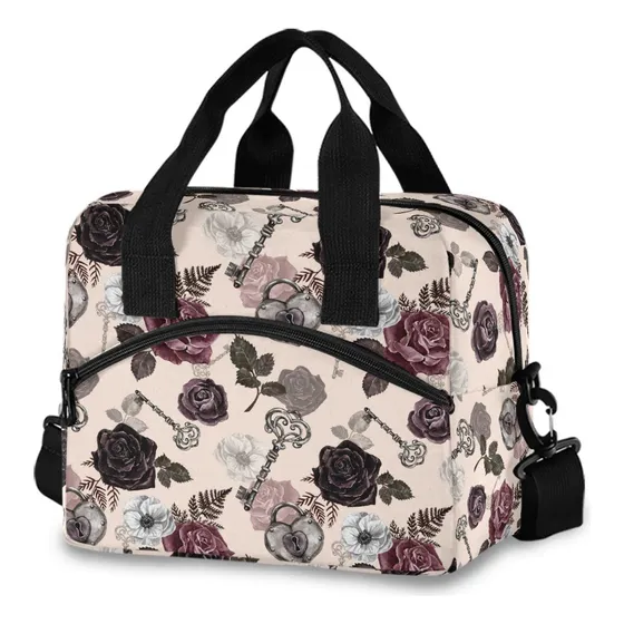 Mnsruu Bolsa De Almuerzo Aislada Rose Gótica Mujeres Zc79o