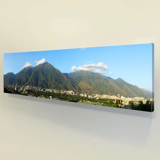 Cuadro Lienzo Del Avila Caracas Impreso 150 X 37 Cm 