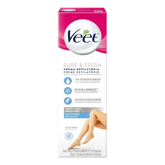 Crema Depilatoria Veet Piel Sensible 100 Ml