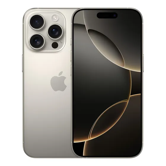 Apple iPhone 16 Pro (128 GB) - Titânio natural - Distribuidor Autorizado