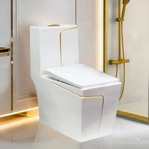 Vaso Sanitário Monobloco Redondo Premium Design Vivaz Cor Zen Oro