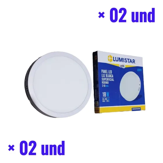 Lámpara Circular Led 18w Superficial Pack