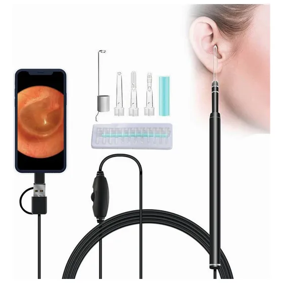Cámara Endoscopio Wifi De Oídos, Otoscopio Con 6 Led's