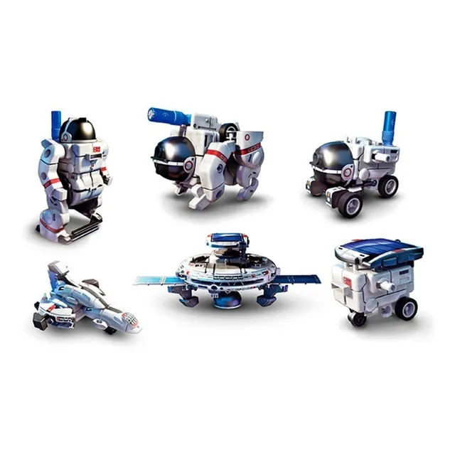 Flota Espacial Solar Kit De 6 Robots En 1