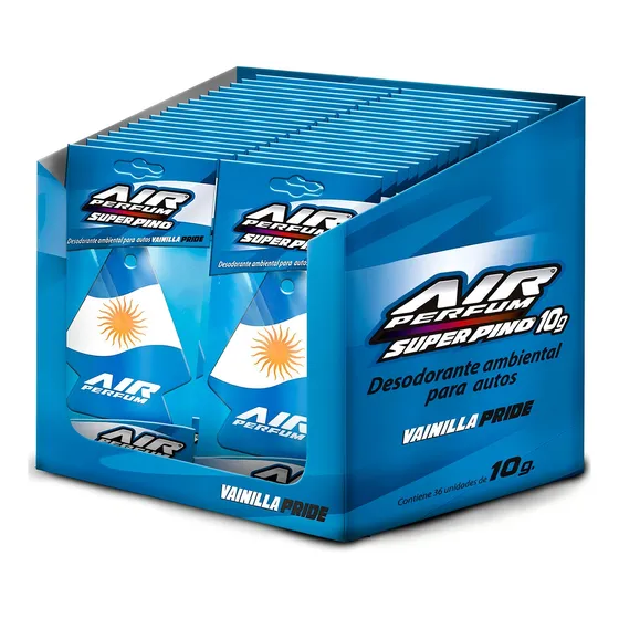 Aromatizador De Auto Super Pino Bandera Argentina Pack 36un