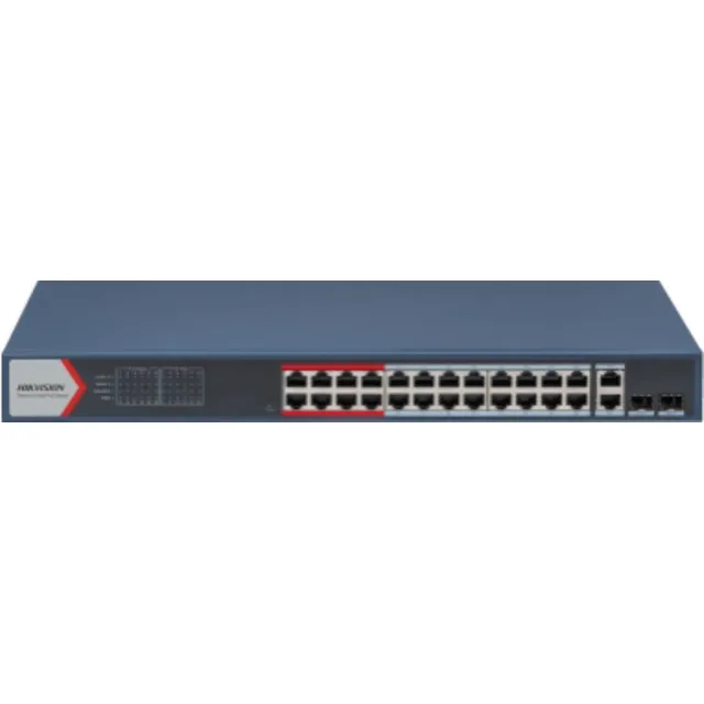 Switch Poe+ Monitoreable 24 Puertos 100 Mbps Poe+ 2 Puertos