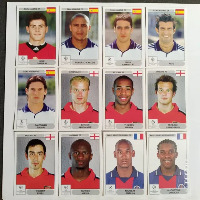 Barajitas Panini Uefa Champions League Real Madrid 2000-2001