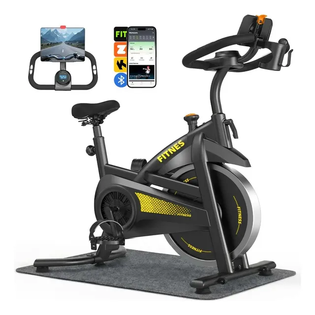Bicicleta Ergométrica Spinning Rmira Conexão Bluetooth 12kg 150kg
