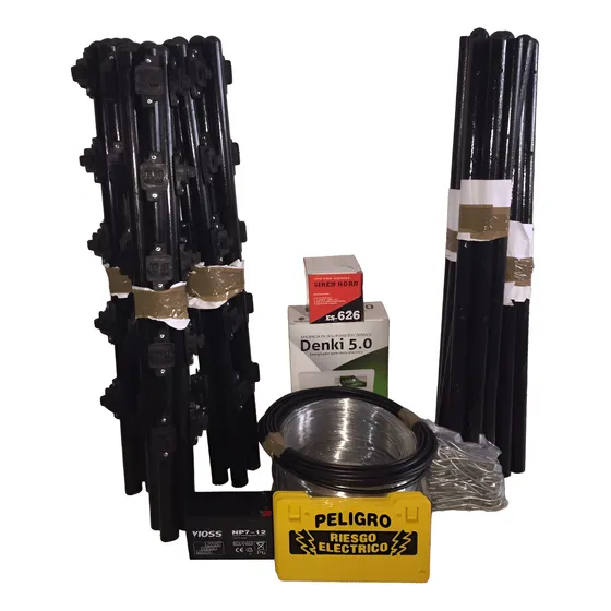 Cerco Electrico Kit 70 Metros 6 Hilos, Listo Para Instalar
