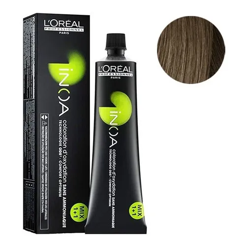 Tinta L´Oréal Profesional Inoa N° 7.8 Sin Amoniaco 60gr