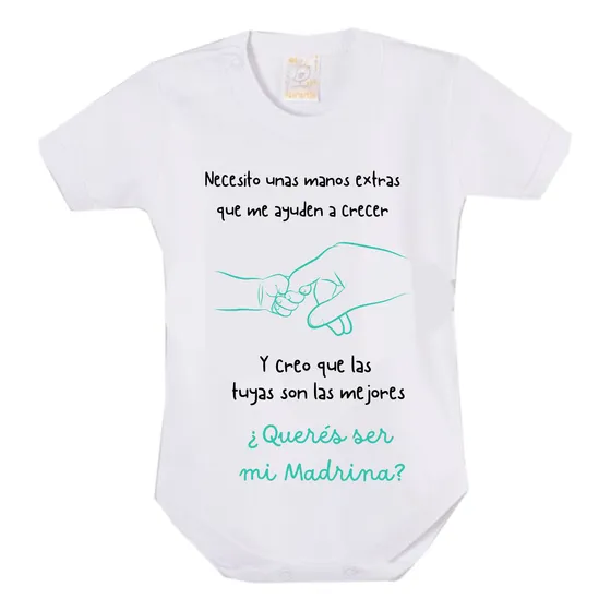 Body Bebé Pregunta Queres Ser Mi Padrino? Madrina? Algodon