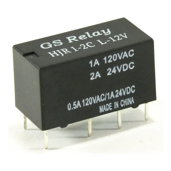 100 Reles Bobina 12v 1a 120v Doble Inversor Hjr1-2c L-12v