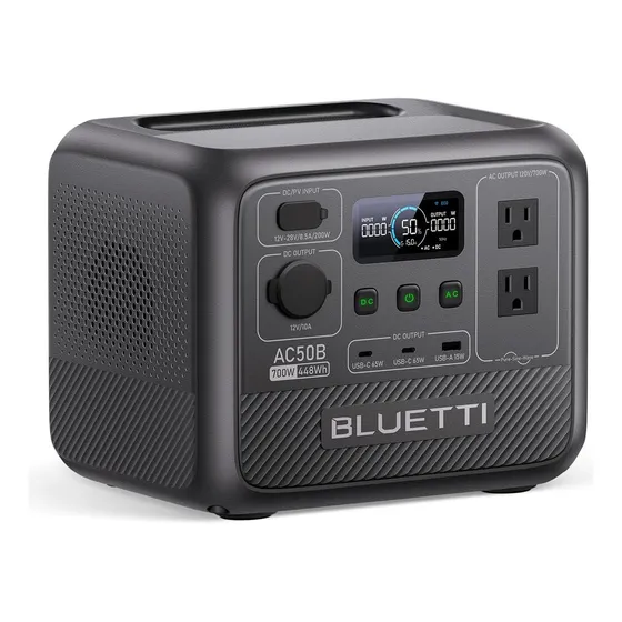 Estación De Energía Portátil Bluetti Ac50b 700w - 448wh