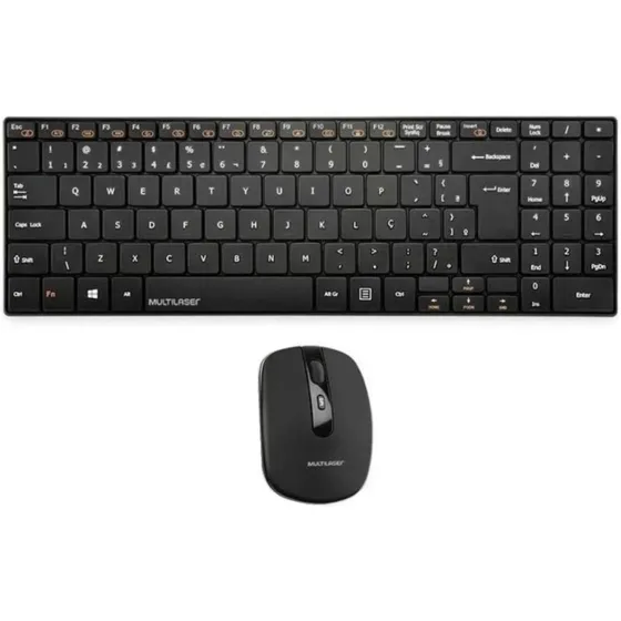 Teclado E Mouse Wireless Sem Fio Silencioso Garantia 1 Ano
