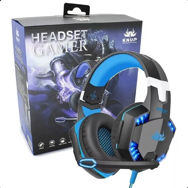 Fone Headset Gamer Led Compativel C/ Xbox One Ps4 Usb Cel Pc
