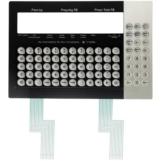 Membrana Teclado Balança Toledo Due Prix 4 5 6 Flat Z 15 30k