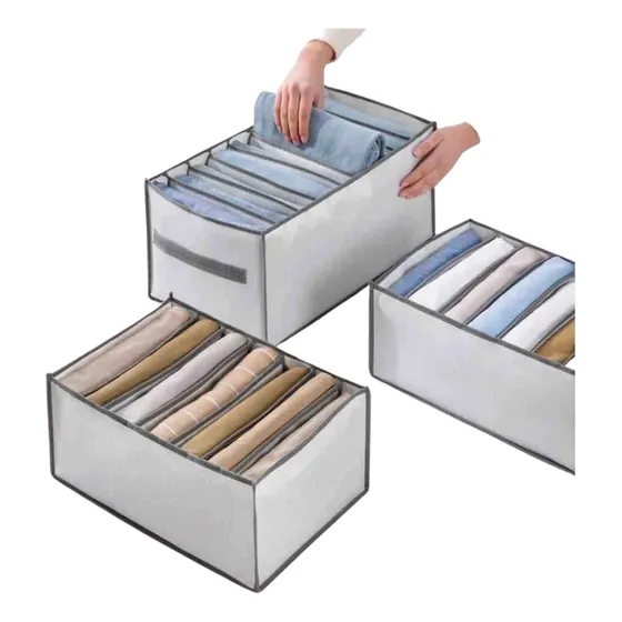 Organizador Multiusos De Ropa 7 Compartimientos-packx3
