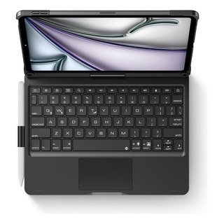 Case De Teclado Giratorio De Edaiser Para iPad Air 11 Pulgad Case De Teclado Giratorio De Edaiser Para iPad Air 11 Pulgad