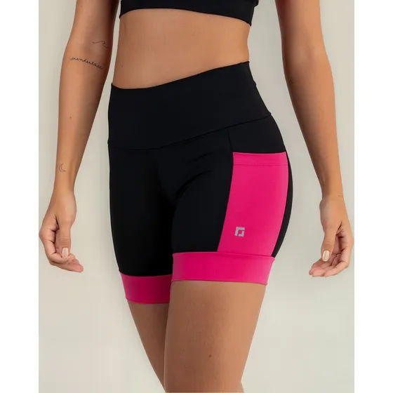 Shorts De Corrida Ciclico Com Bolsos Zero Transparência