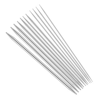 Juego De Agujas De Tejer Rectas De Acero Inoxidable De 55 Pi Juego De Agujas De Tejer Rectas De Acero Inoxidable De 55 Pi