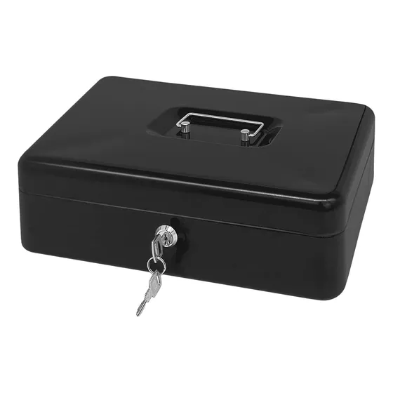 Caja Chica De Seguridad Metalica Con Llaves 25cm X 20cm