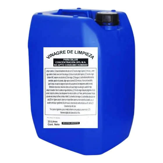 Vinagre Concentrado De Limpieza (20% M.a.) - 25 Litros