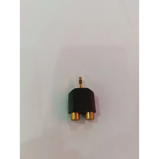 Adaptador Convertidor Plug 3.5mm Macho A Dos Rca Hembra